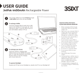 3SIXT JetPak 4400mAh Rechargeable Powerbank User guide