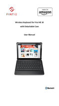 FINTIE Wireless Keyboard for Fire HD 10 User manual