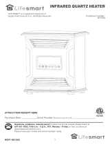 Life Smart Infrared Quartz Heater HT1270 User manual