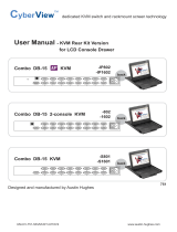 CyberView DF117 1U Dual Slide LCD Console Drawer User manual