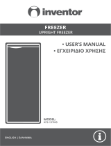 Inventor KF2-157MS Standing Freezer 160lt User manual