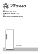 Romo RFN174W Vertical Freezer User manual