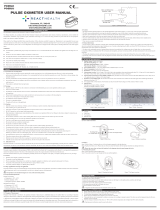 REACTHEALTH PO2BLK Pulse Oximeter Oxygen Saturation Heart Rate Pocket User manual