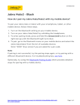 Jabra Halo2 User manual