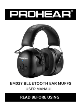 PROHEAR M037 Bluetooth Ear Muffs User manual
