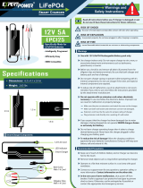 ExpertPower EPC125 SMART CHARGER 12V 5A User manual