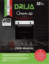 Drija Oceanía 60 Built-In Oven Gas User manual