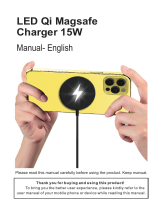 Chargers 15W LED Qi Magsafe Charger User manual