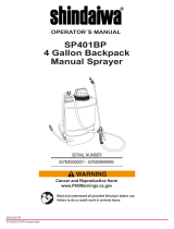 Shindaiwa SP401BP User manual