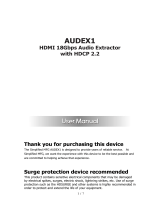 SIMPLIFIED MFG AUDEX1 User manual