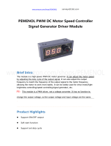 PEMENOL ZK-MG DC Motor Speed Controller Signal Generator User manual