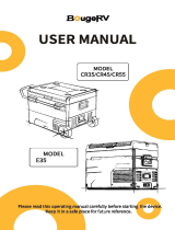 BougeRV CR35 12V 37 Quart Portable Refrigerator User manual