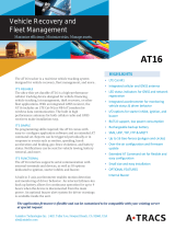 ATRACS AT16 VEHICLE RECOVERY FLEET MANAGEMENT User manual