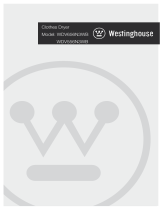 Westinghouse V656N3WB Front Load Clothes Dryer User manual