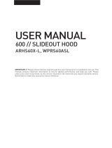 Tisira ARHS60X-L 60cm Slide-Out Rangehood User manual