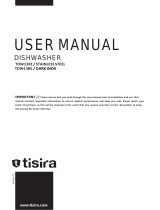 Tisira TDW13XE Dark Inox Stainless Steel Dishwasher User manual