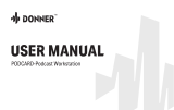 Donner PODCARD-Podcast Workstation Live Stream Console User manual