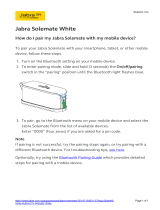 Jabra Solemate White User manual