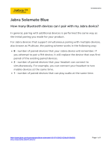 Jabra Solemate Blue User manual