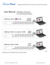 CyberView F1417 1U Ultra Short Depth LCD Console Drawer User manual