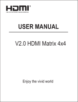 HDMI V2.0 Matrix 4×4 User manual