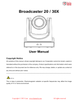 LAIA Broadcaster 20 User manual