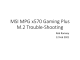 MSI MPG x570 Gaming Plus Motherboard User manual