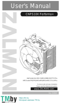 ZALMAN CNPS10X Performa+ CPU Cooler User manual