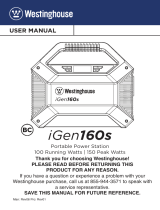 Westinghouse IGEN160S User manual