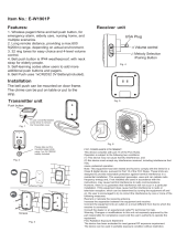 Advante E-W1901P Wireless Door Chime User manual