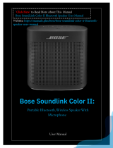 Bose SoundLink User manual