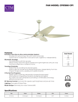 CTM CF01566-CP1 LED Indoor Smart Propeller Ceiling Fan User manual