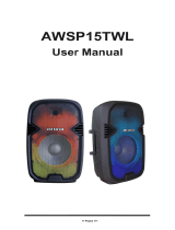 Aiwa AWSP15TWL Audio System User manual