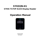 SYRIS SYKD2N-H1 OLED Display Reader User manual