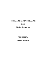 ANTAIRA100Base-FX to 10/100Base-TX PoE Media Converter