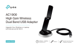 TP-LINK AC1900 High Gain Wireless Dual Band USB Adapter User manual