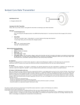 Instant Care Halo Transmitter User manual