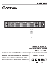 COSTWAY EP25150US-SL Electric Infrared Heater User Manual COSTWAY User manual