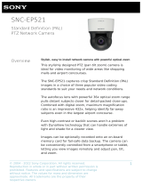 Sony SNC-EP521 Standard Definition (PAL)PTZ Network Camera User manual