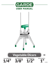Garde 181DC14 Vegetable Dicers User manual