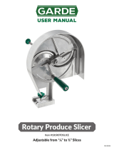 Garde 181ROTOSLICE Rotary Produce Slicer User manual