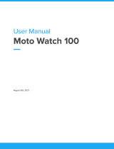 Motorola Watch 100 SmartWatch User manual