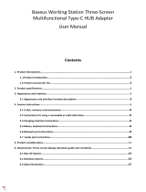 Baseus 16-in-1 USB-PD Type-C Hub Adapter Station User manual