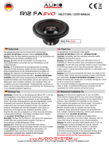Audio System R12 FA EVO User manual