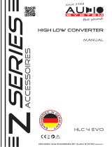 Audio System A HLC 4 EVO Z Series High Low Converter User manual