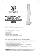 safetyVital H405795 Pure White Light Folding Lamp User manual