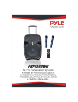 Pyle PHP1599WU Active PA Speaker System User manual