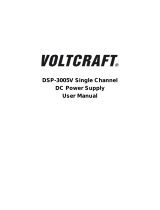 VOLTCRAFT DSP-3005V User manual