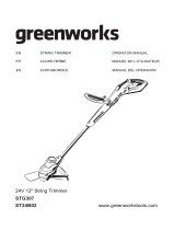 Greenworks STG307 User manual