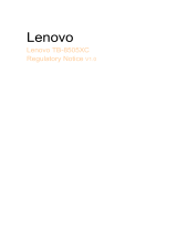 Lenovo TB-8505XC User manual